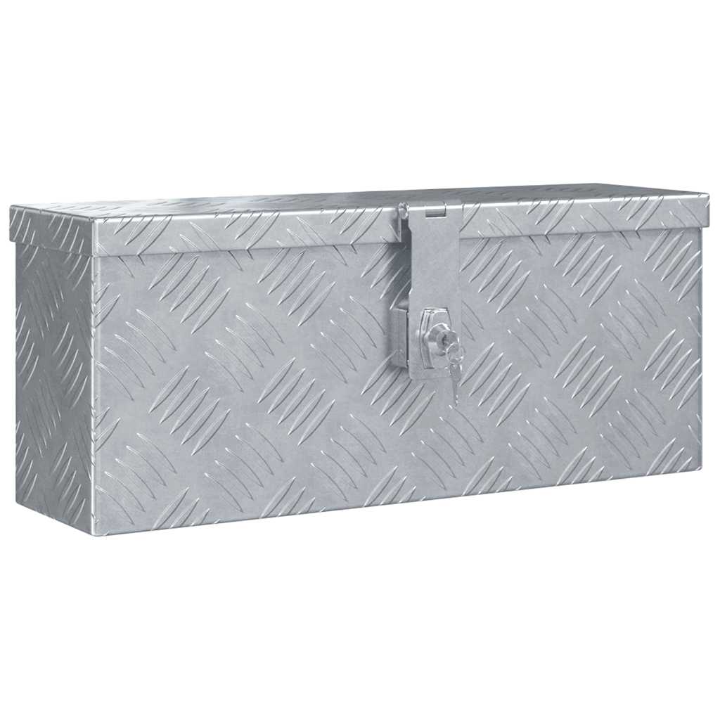 Aluminium Box 48.5x14x20 cm Silver