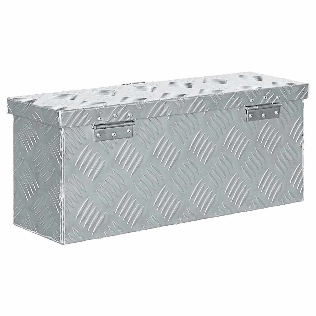 Aluminium Box 48.5x14x20 cm Silver