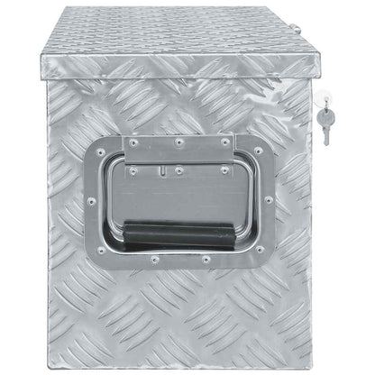 Aluminium Box 80.5x22x22 cm Silver