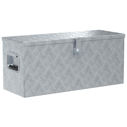 142939 vidaXL Aluminium Box 80x30x35 cm Silver