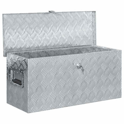 142939 vidaXL Aluminium Box 80x30x35 cm Silver