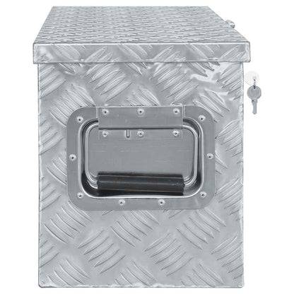 142939 vidaXL Aluminium Box 80x30x35 cm Silver