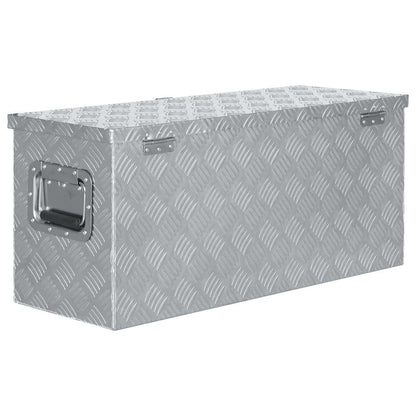 Aluminium Box 80x30x35 cm Silver
