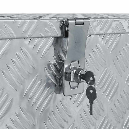 142939 vidaXL Aluminium Box 80x30x35 cm Silver
