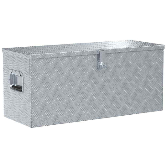 Aluminium Box 90.5x35x40 cm Silver