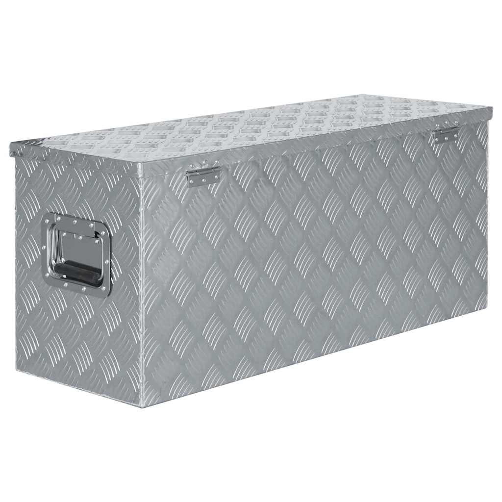 Aluminium Box 90.5x35x40 cm Silver
