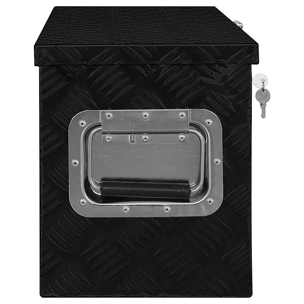 Aluminium Box 70x24x42 cm Trapezoid Silver