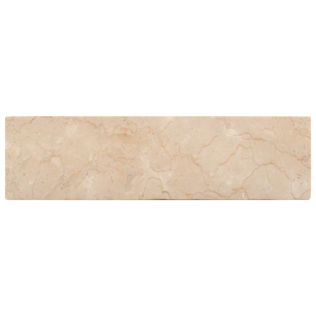 142773 vidaXL Sink 45x30x12 cm Marble High Gloss Cream