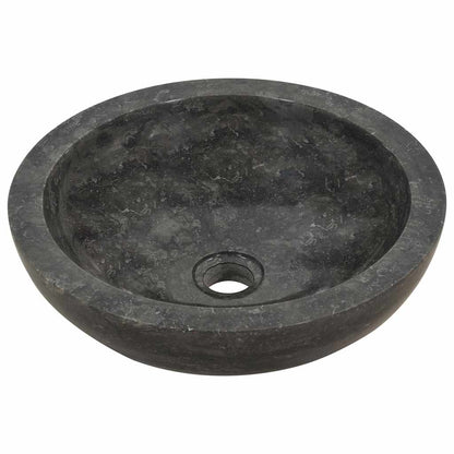 142774 vidaXL Sink 40x12 cm Marble Black