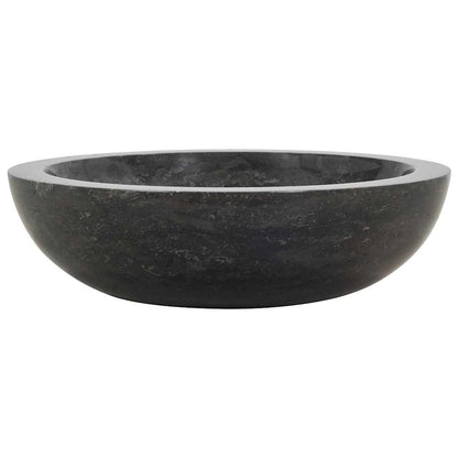 142774 vidaXL Sink 40x12 cm Marble Black