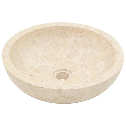 142775 vidaXL Sink 40x12 cm Marble Cream