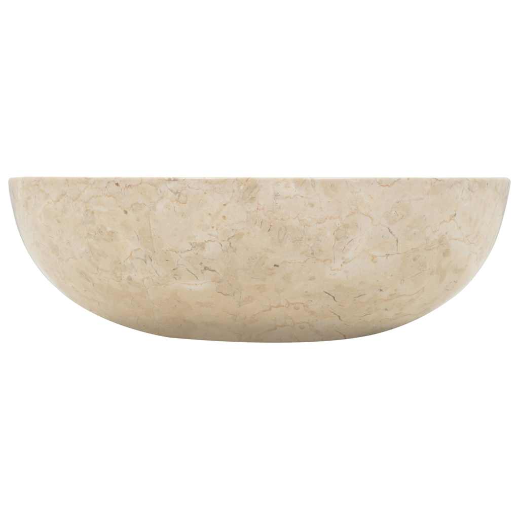 142775 vidaXL Sink 40x12 cm Marble Cream