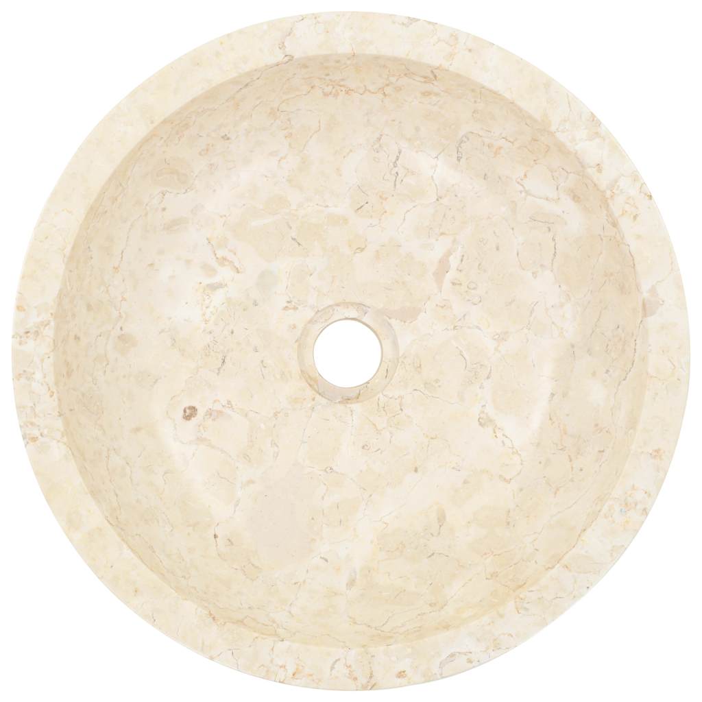 142775 vidaXL Sink 40x12 cm Marble Cream