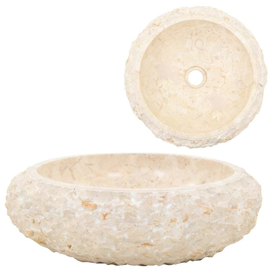 Sink 40x12 cm Marble Cream