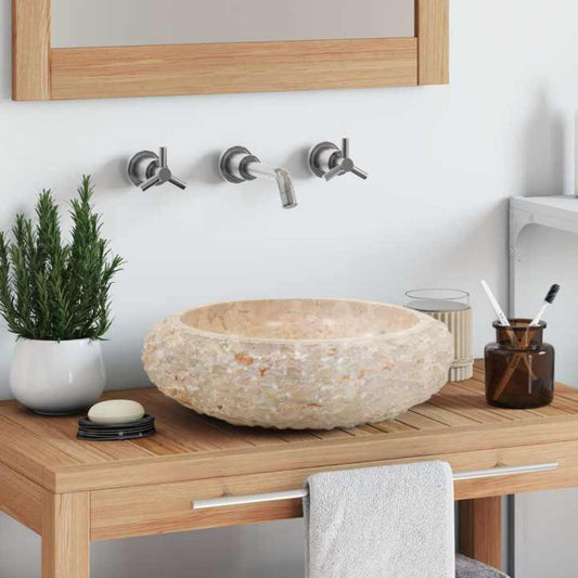 Sink 40x12 cm Marble Cream
