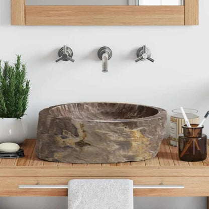 142778 vidaXL Sink 45x35x15 cm Fossil Stone Cream