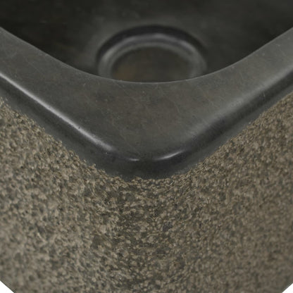 Sink 30x30x15 cm Riverstone Black