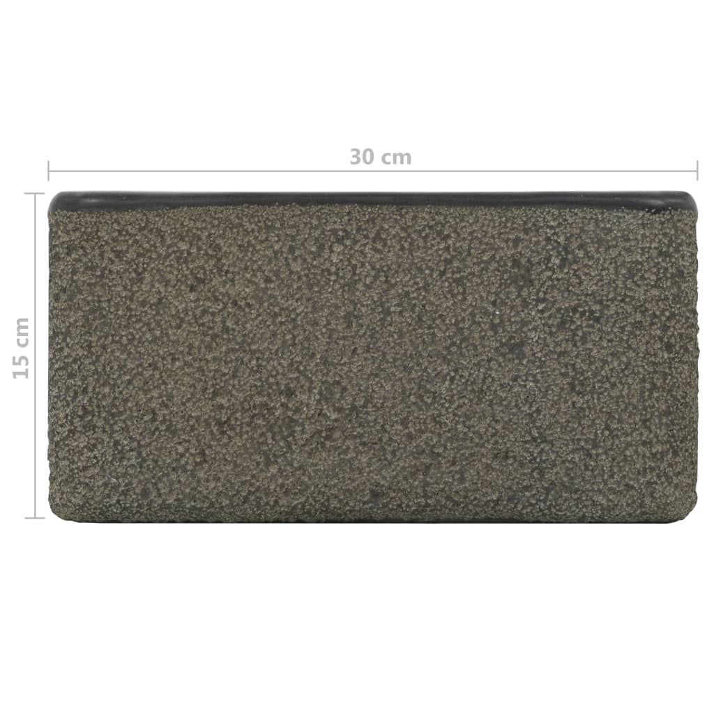 Sink 30x30x15 cm Riverstone Black