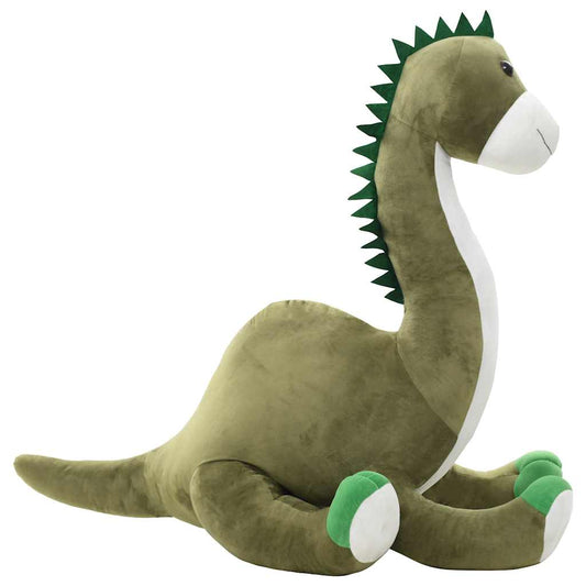 80237 vidaXL Dinosaur Brontosaurus Cuddly Toy Plush Green