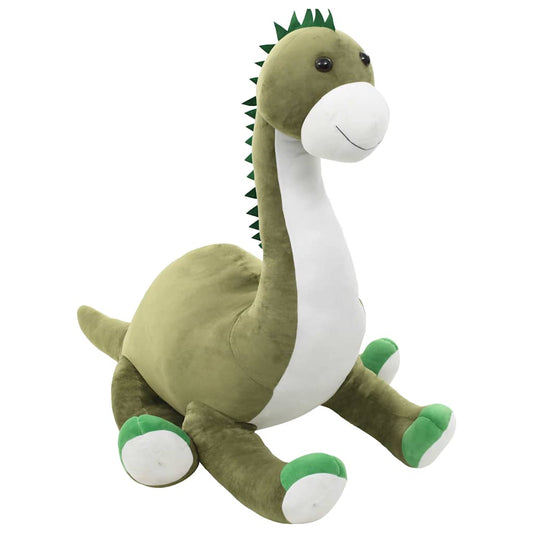 80237 vidaXL Dinosaur Brontosaurus Cuddly Toy Plush Green