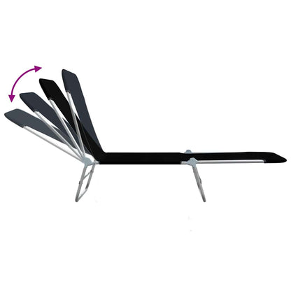 Sunlounger | Set of 2 | Black