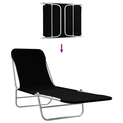 Sunlounger | Set of 2 | Black