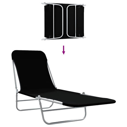 Sunlounger | Set of 2 | Black