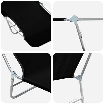 Sunlounger | Set of 2 | Black