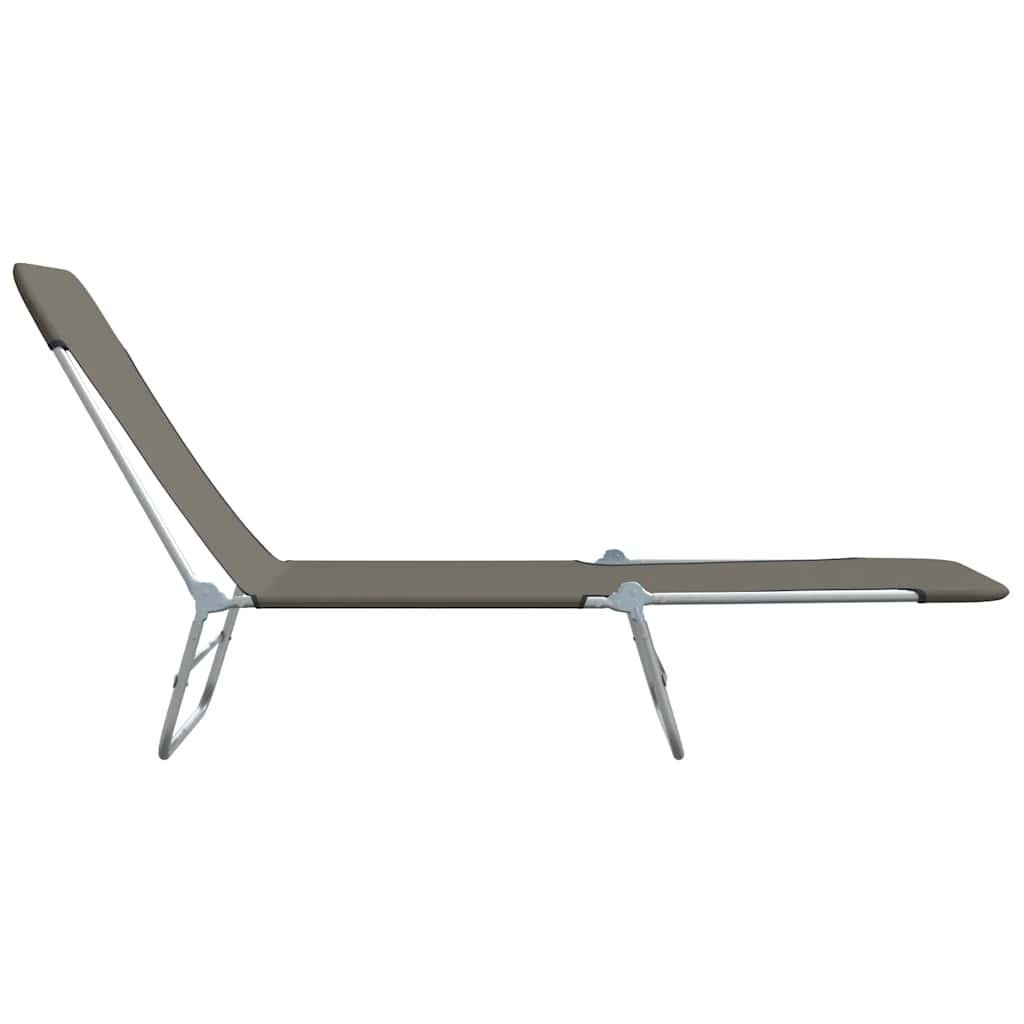 Sunlounger | Set of 2 | Grey | Powder-coated steel