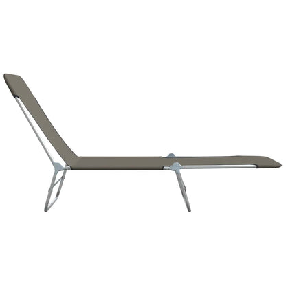 Sunlounger | Set of 2 | Grey | Powder-coated steel
