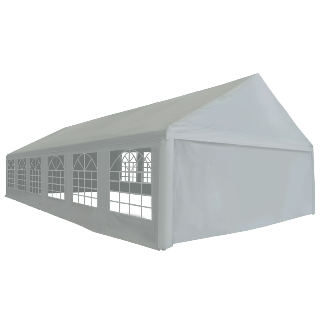 Party Tent PE 6x12 m Grey