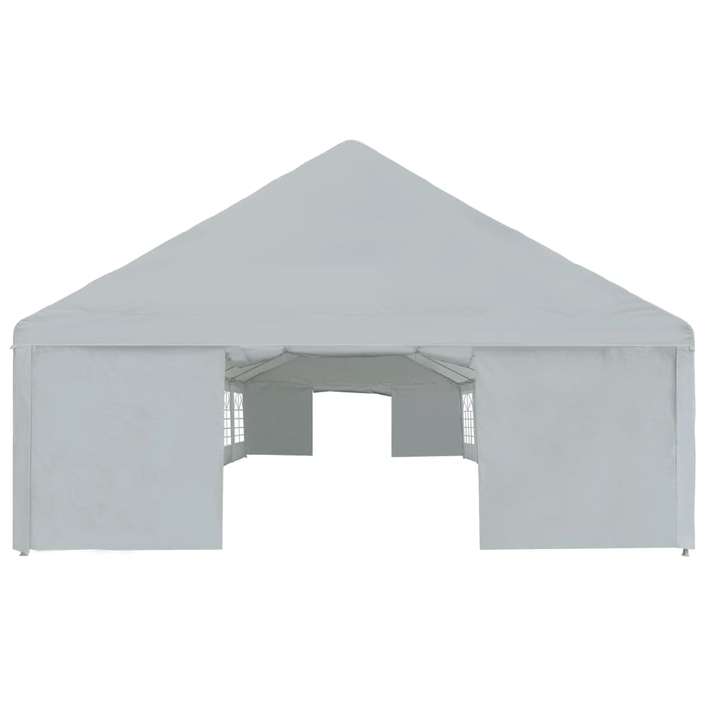 Party Tent PE 6x12 m Grey