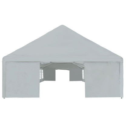 Party Tent PE 6x12 m Grey