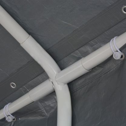Party Tent PE 6x12 m Grey