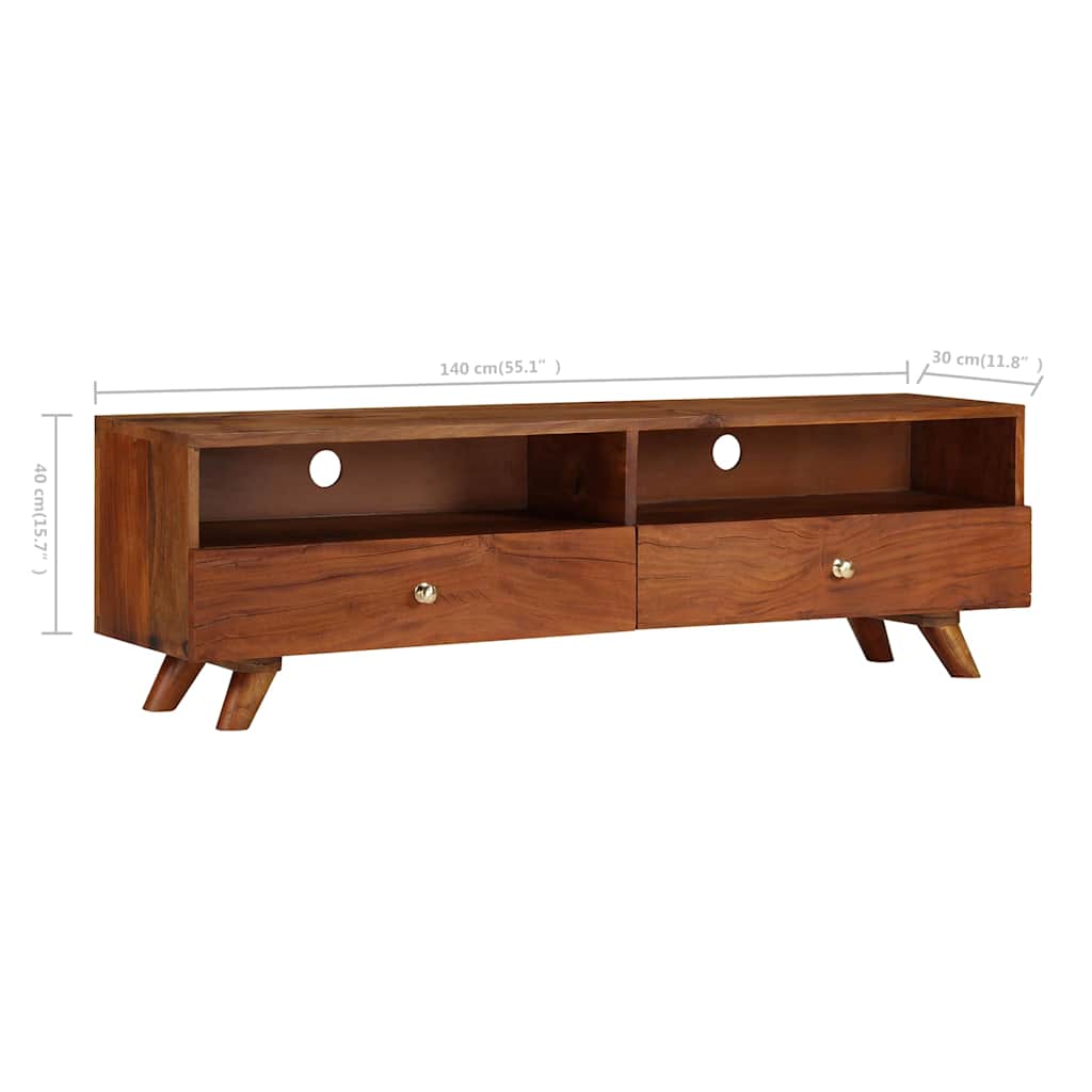246675 vidaXL TV Cabinet Solid Reclaimed Wood 140x30x40 cm