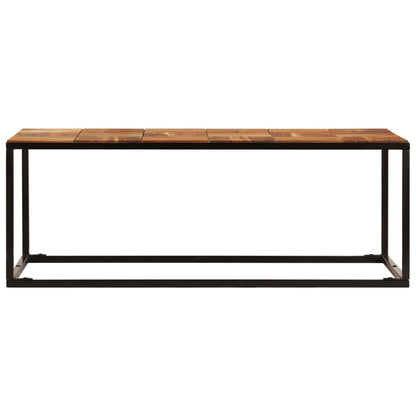 Coffee Table 110x60x40 cm Solid Acacia Wood and Steel