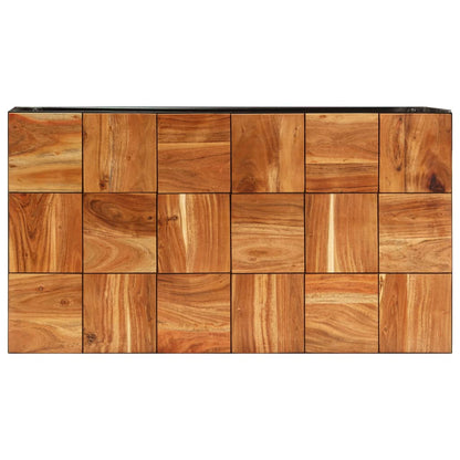 Coffee Table 110x60x40 cm Solid Acacia Wood and Steel