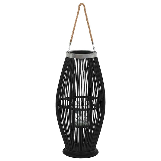 Candle Holder | Black | Bamboo | Medium | Hanging mounting