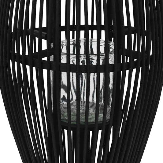 Candle Holder | Black | Bamboo | Medium | Hanging mounting