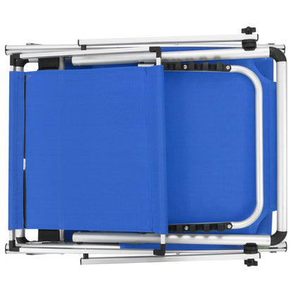 Sun Lounger | Blue | Aluminium | Standard |  Foldable