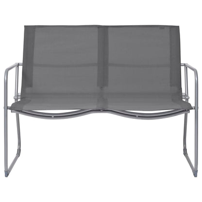 Garden Set | Grey | Textilene fabric, Steel, Glass | Standard |  Durable