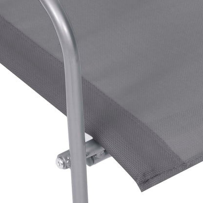 Garden Set | Grey | Textilene fabric, Steel, Glass | Standard |  Durable