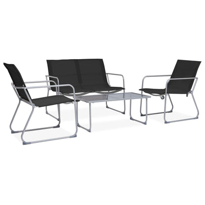 Garden Set | Black | Textilene fabric and steel | Medium | Durable