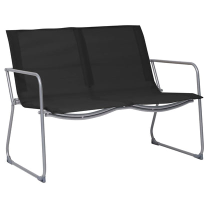 Garden Set | Black | Textilene fabric and steel | Medium | Durable