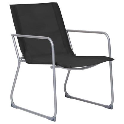 Garden Set | Black | Textilene fabric and steel | Medium | Durable
