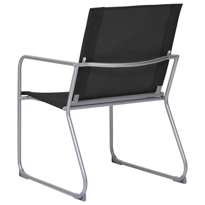 Garden Set | Black | Textilene fabric and steel | Medium | Durable