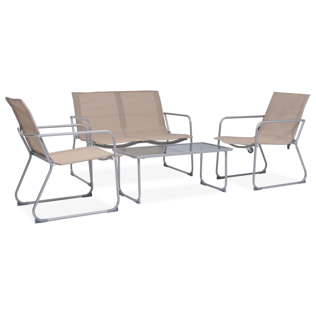 Garden Set | Taupe | Textilene | Durable | Garden Set | Rectangular