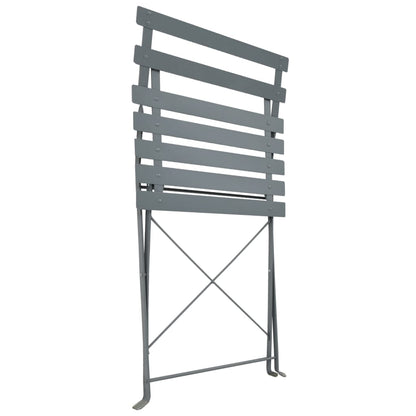 Bistro Set | Steel Grey | Powder-coated steel | Space-saving | Foldable