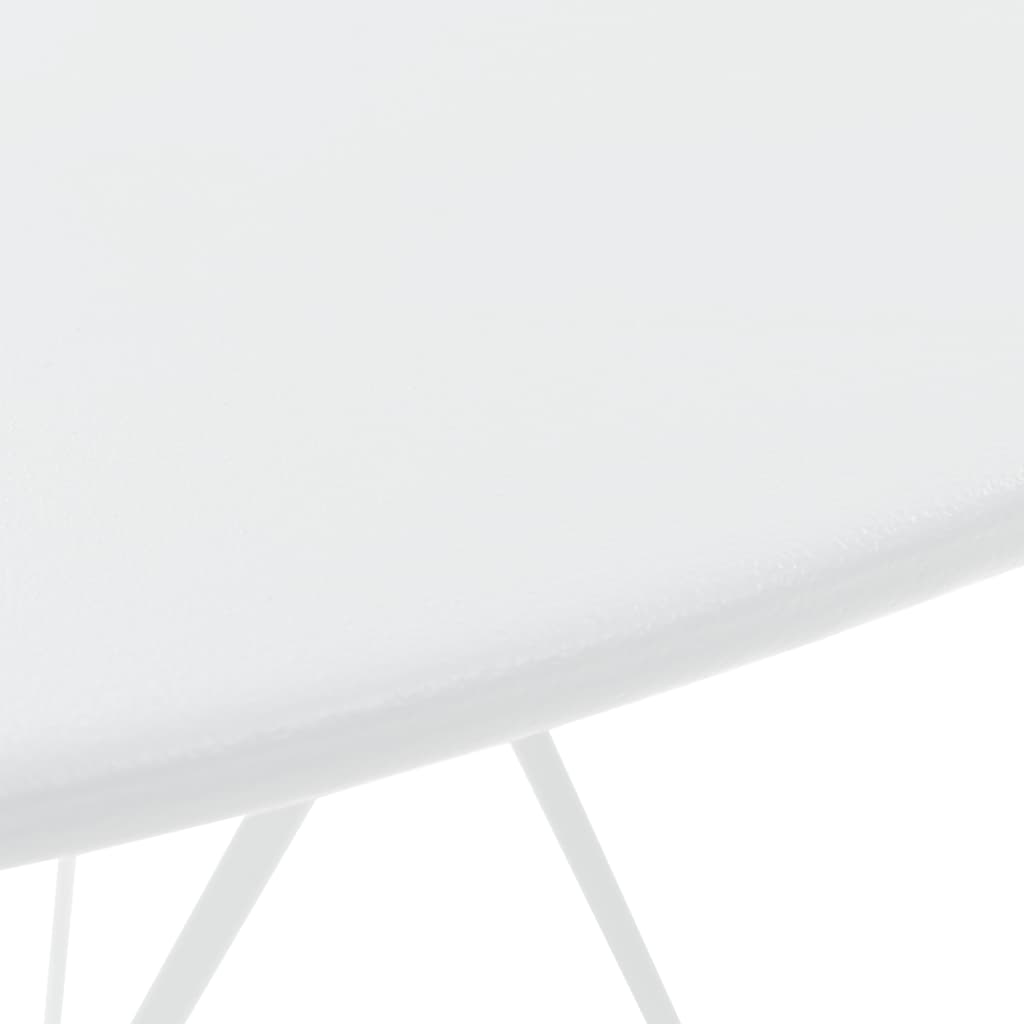 Bistro Set | White | Powder-Coated Steel | Compact | Foldable