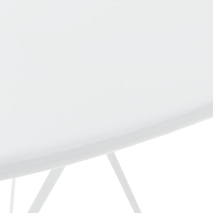 Bistro Set | White | Powder-Coated Steel | Compact | Foldable